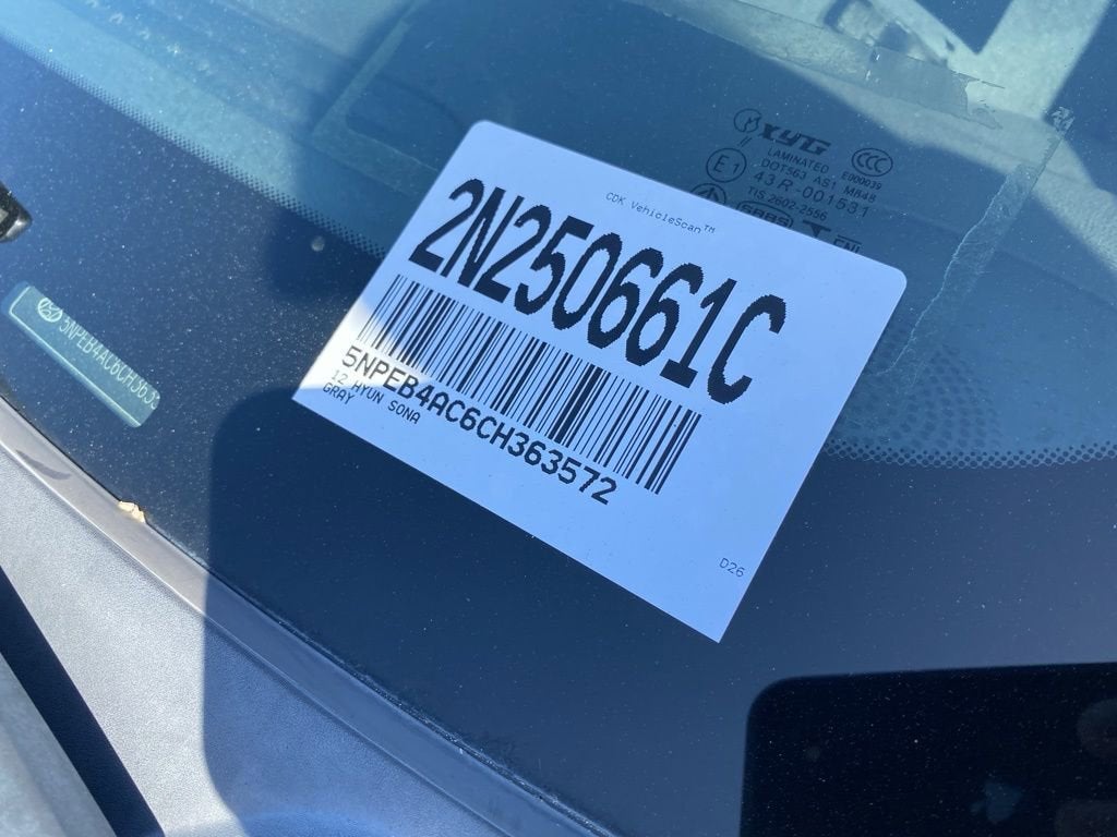 2012 Hyundai SONATA GLS PZEV