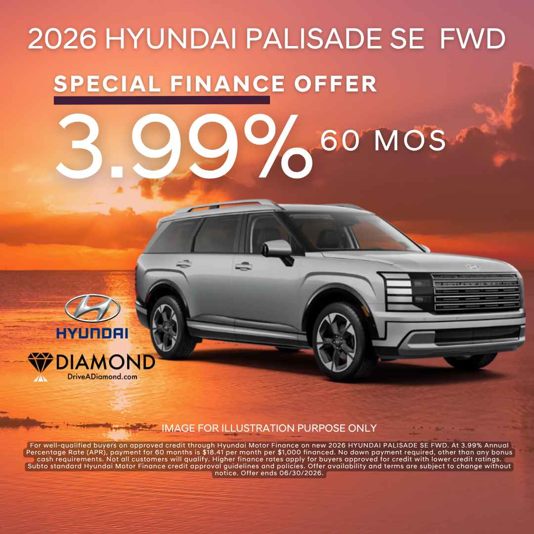 Finance For 3.99% APR Up To 60 Months