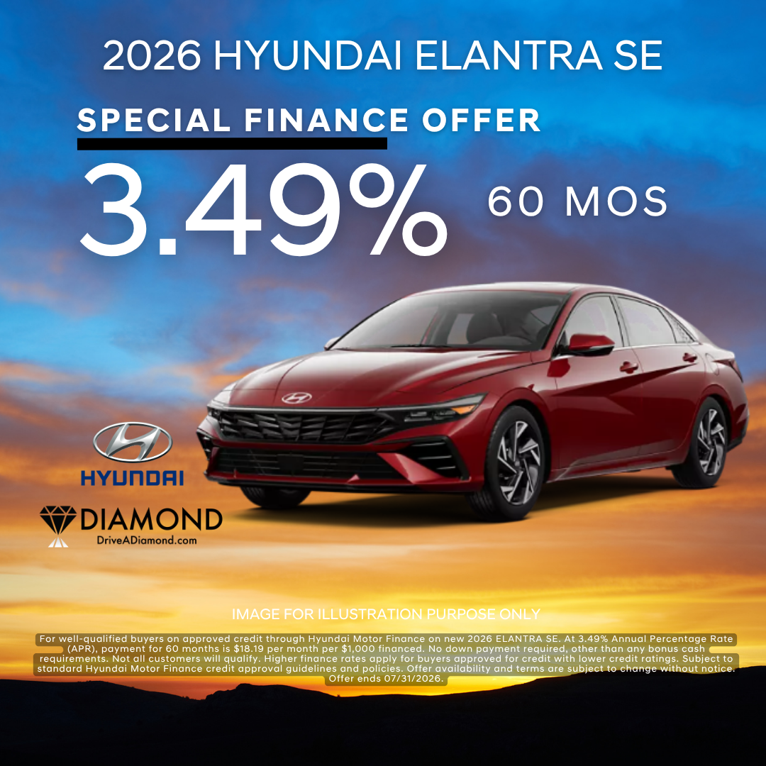 Finance for 3.49% up to 60 mos