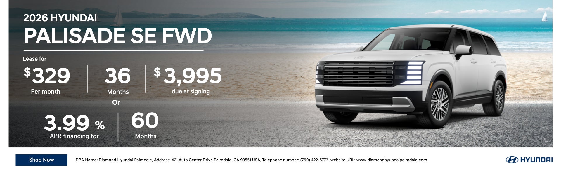 2026 HYUNDAI PALISADE SE FWD